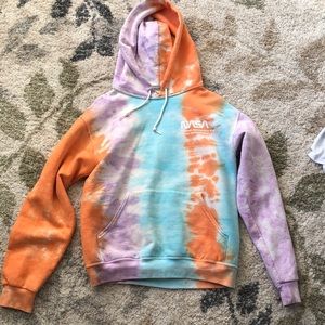 NASA tie dye pullover (small)